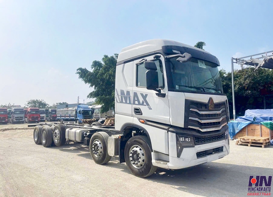 Xe Tải Howo Max 5 Chân Thùng Mui Bạt 9.4m
