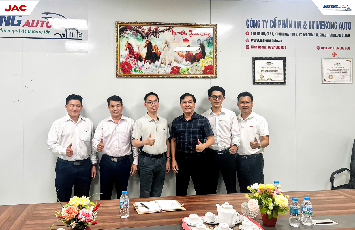 JAC Mekong Auto Được Nhà Máy JAC Khen Ngợi Là Đại Lý Ưu Tú